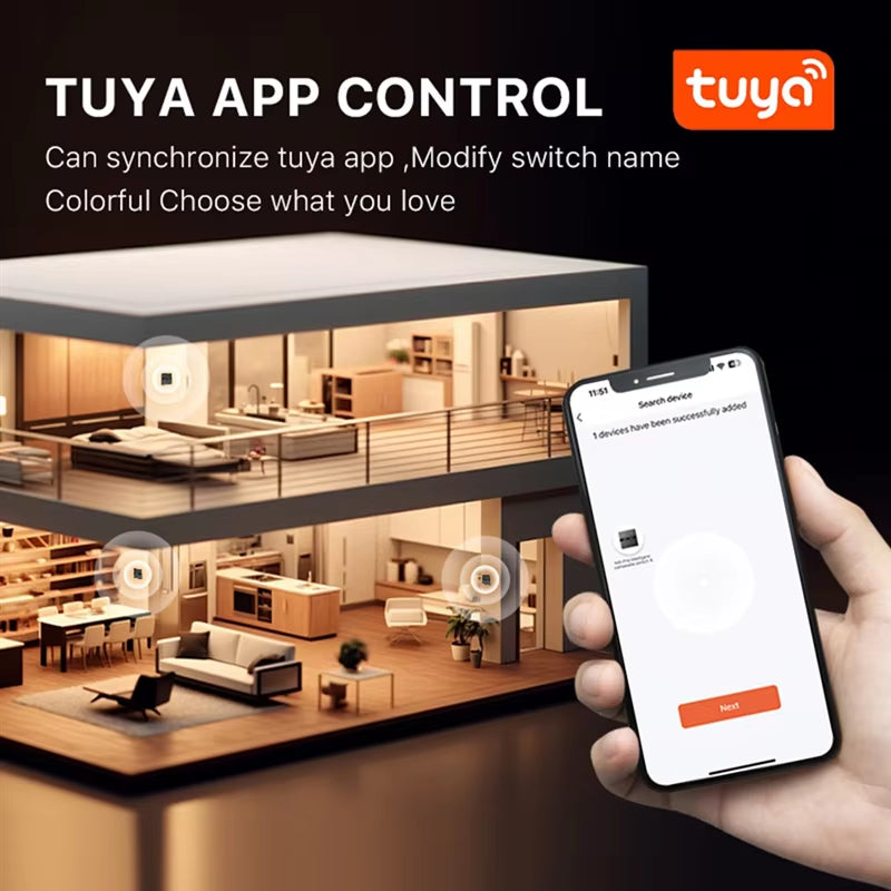 A10R Tuya Zigbee Smart Scene Switch Lighting Smart Control Scene Control Switch Panel Smart Socket Smart Switch 485 86 Box