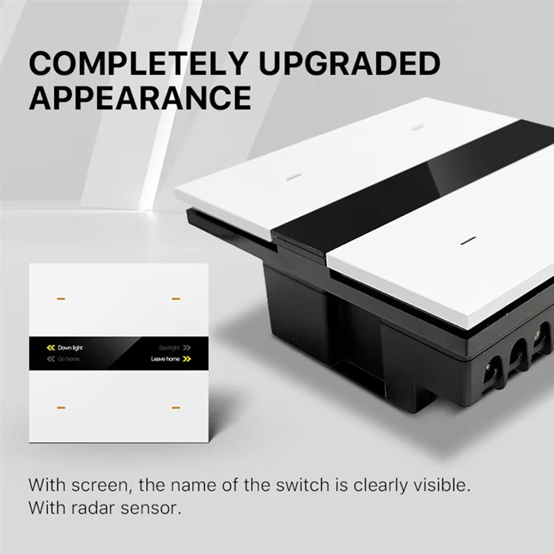 A10R Tuya Zigbee Smart Scene Switch Lighting Smart Control Scene Control Switch Panel Smart Socket Smart Switch 485 86 Box