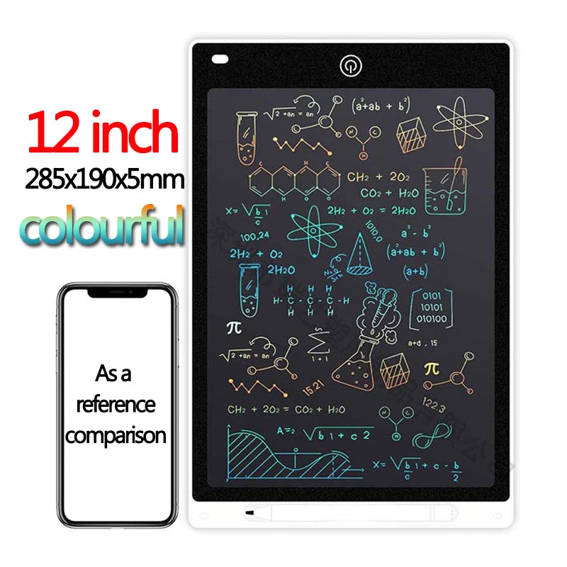 Unleash Creativity with the 10/12-Inch LCD Writing Tablet - Perfect for Kids' Graffiti and Sketching Fun!