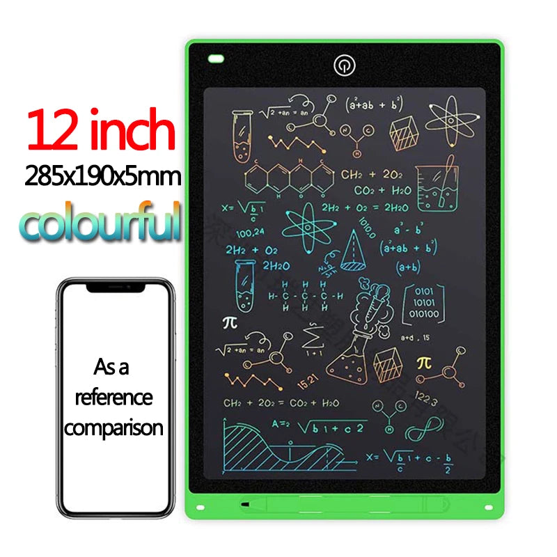 Unleash Creativity with the 10/12-Inch LCD Writing Tablet - Perfect for Kids' Graffiti and Sketching Fun!