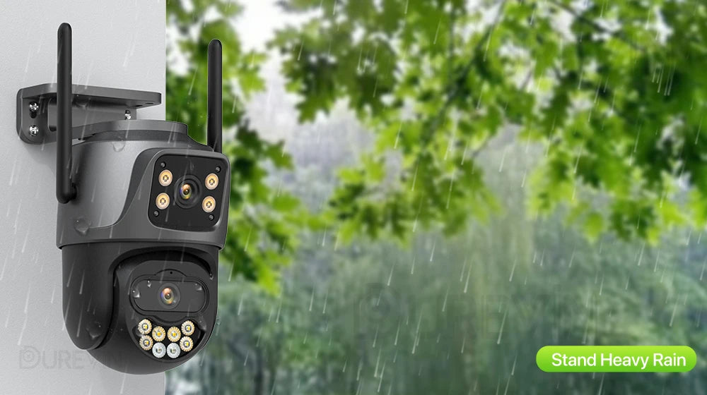 Cameră Supraveghere Exterior PTZ Dual Lens 4K 8MP – Auto Tracking, WiFi, IP66, ICSee, P2P