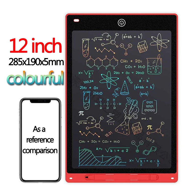 Unleash Creativity with the 10/12-Inch LCD Writing Tablet - Perfect for Kids' Graffiti and Sketching Fun!